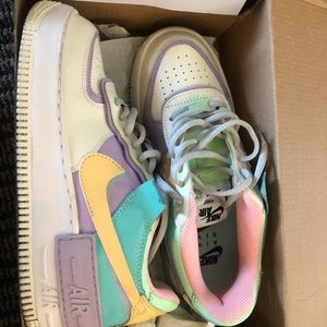 Nike AF1 Shadow in Ivory/Pastel W8.5